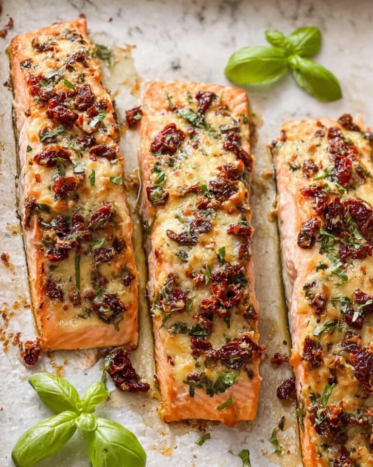 Baked Salmon with Sun-Dried Tomato Mayo Recipe