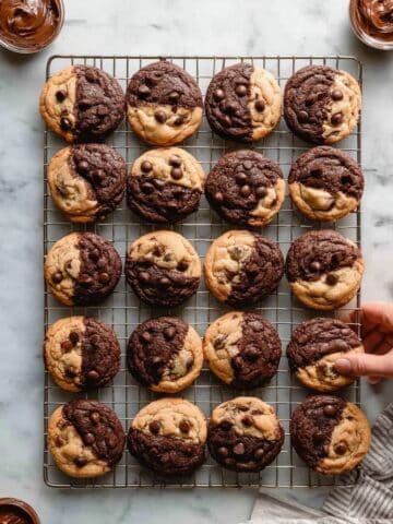 Soft-Baked Peanut Butter Chocolate Swirl Cookies Recipe