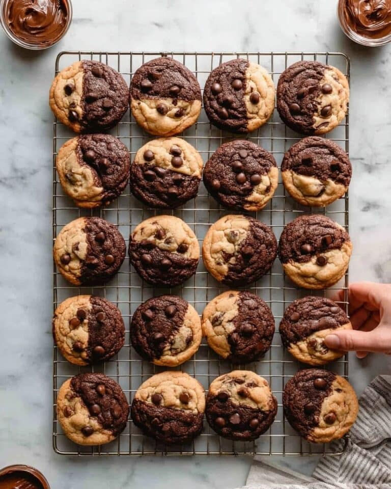 Soft-Baked Peanut Butter Chocolate Swirl Cookies Recipe