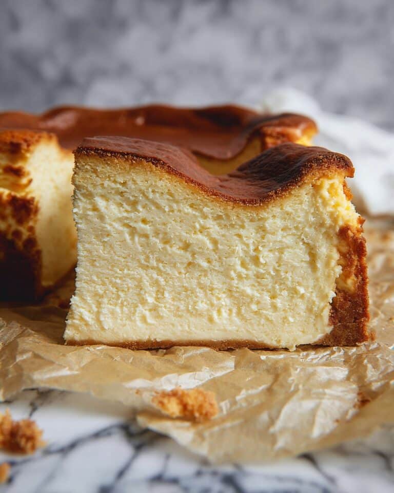 Loaf Pan Basque Cheesecake Recipe