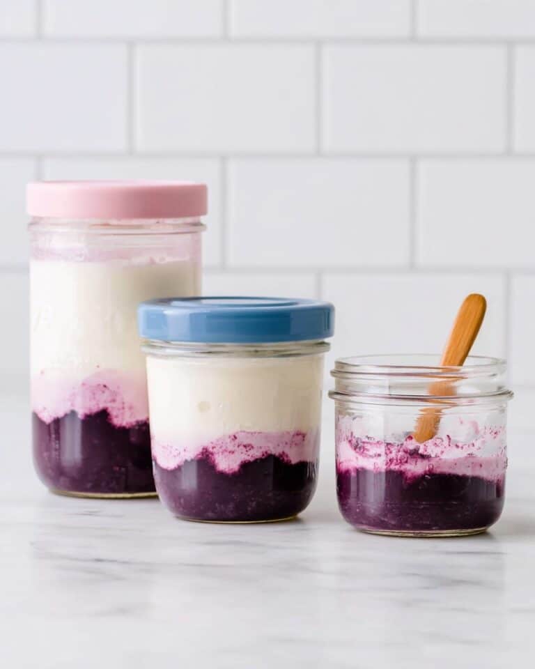 Easy Homemade Blueberry Yogurt with Fresh or Frozen Berries Recipe