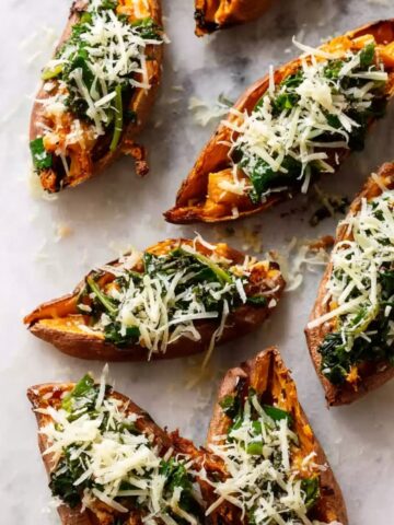 Healthy Chipotle Chicken Sweet Potato Skins Recipe