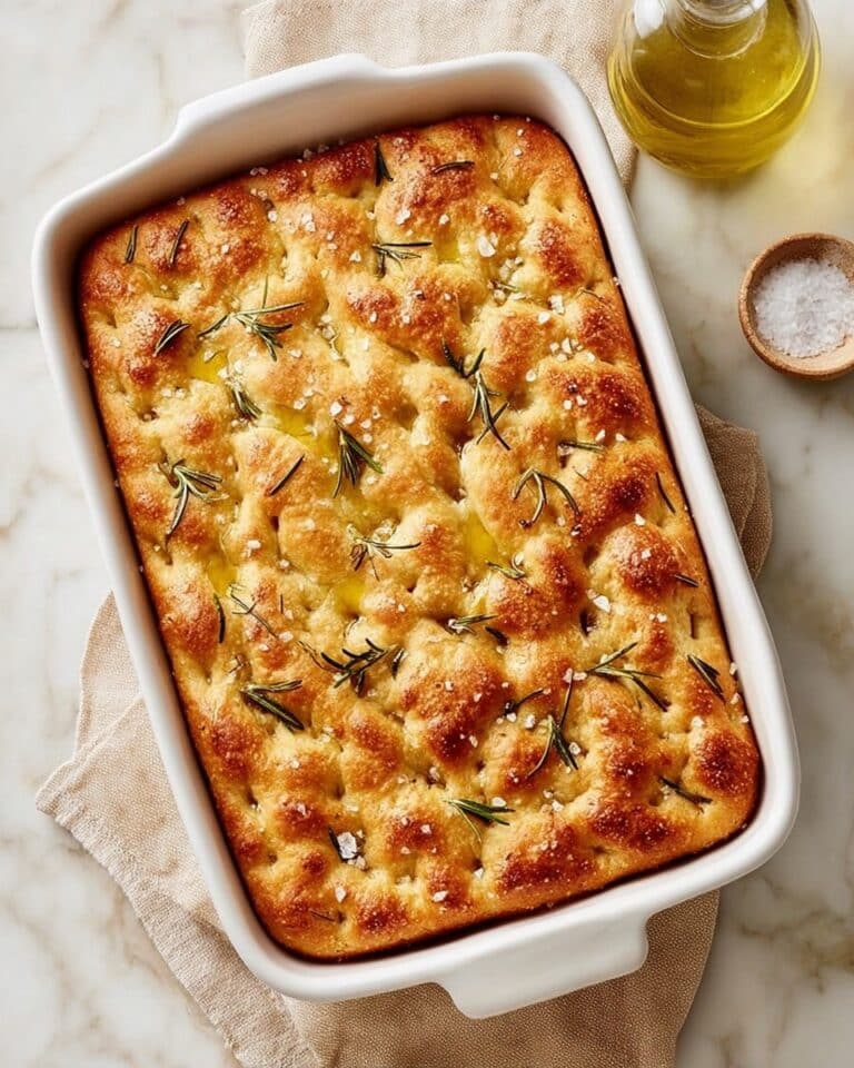 Easy Focaccia Bread with Rosemary and Sea Salt Recipe