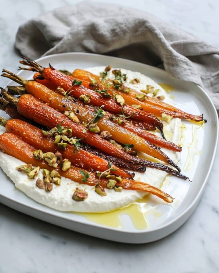 Roasted Carrots with Whipped Ricotta and Hot Honey Recipe