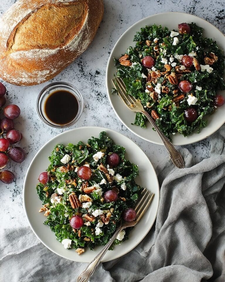Roasted Grape and Farro Kale Salad Recipe