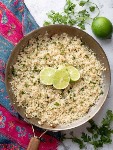 Cilantro Lime Cauliflower Rice Recipe