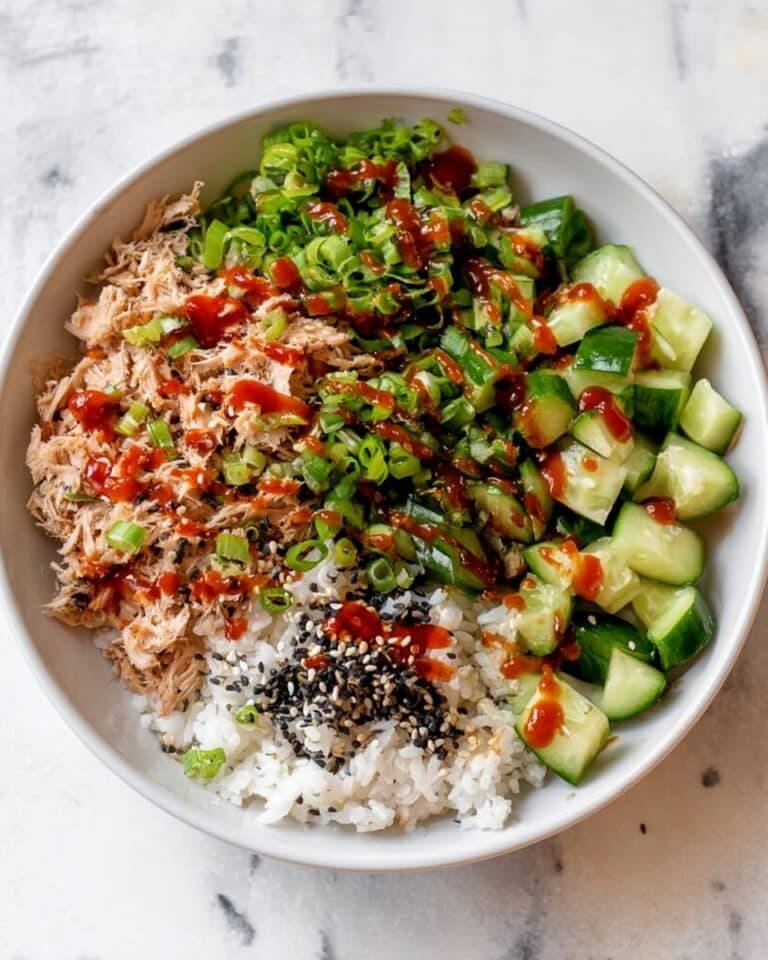 Spicy Canned Salmon Salad Rice Bowl Recipe