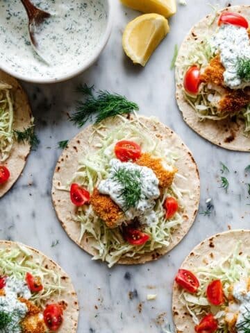 Tzatziki Fish Tacos Recipe