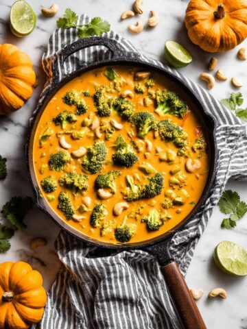 Pumpkin Chicken Curry with Coconut Milk and Vegetables Recipe