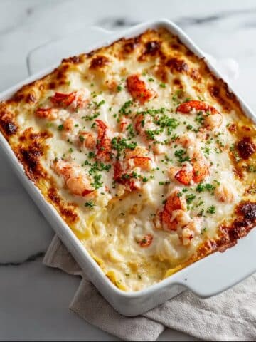 Seafood Lasagna with Lobster and Shrimp Recipe