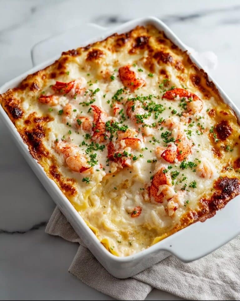 Seafood Lasagna with Lobster and Shrimp Recipe
