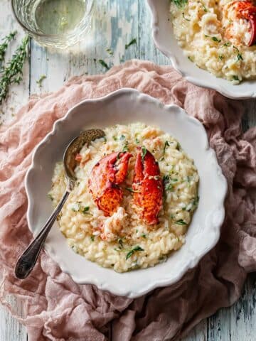 Creamy Butter Poached Lobster Risotto Recipe
