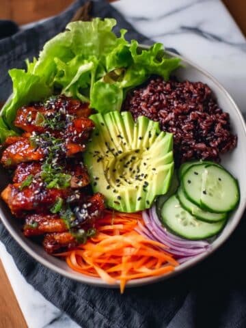 Spicy Korean BBQ Chicken Rice Bowl Recipe