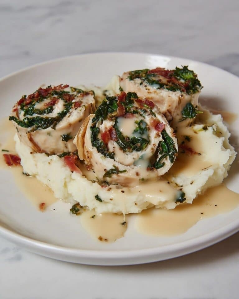 Chicken Roulades with Spinach, Feta and Sun-Dried Tomatoes Recipe