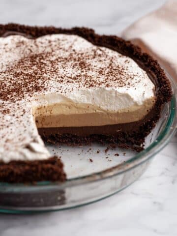 Coffee Custard Pie with Chocolate Crust Recipe