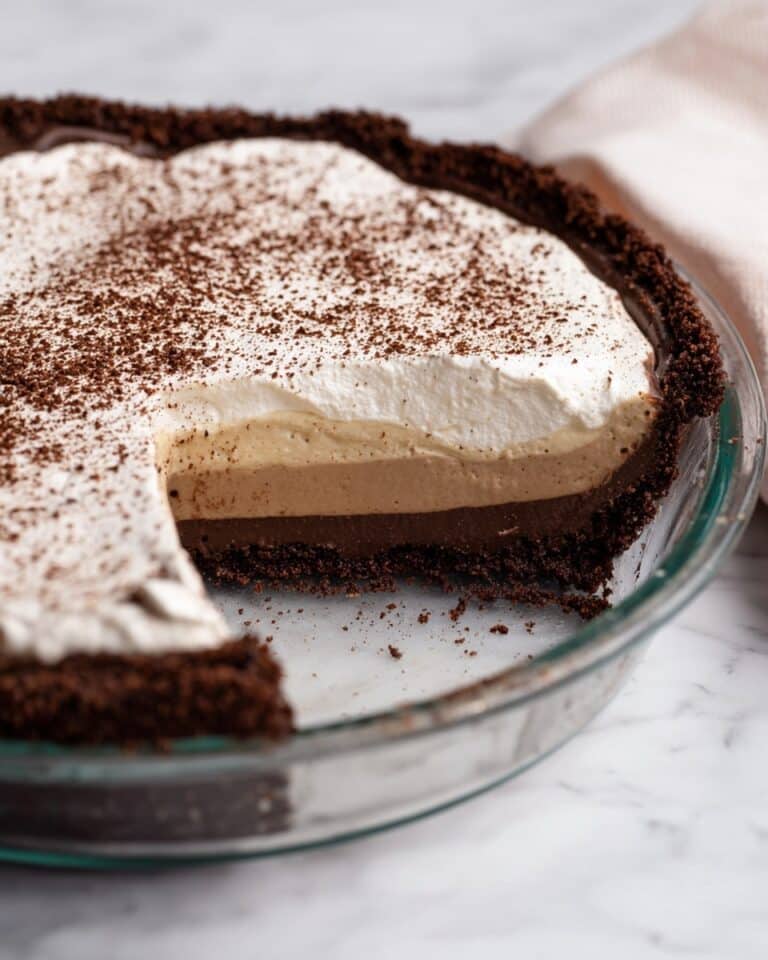 Coffee Custard Pie with Chocolate Crust Recipe