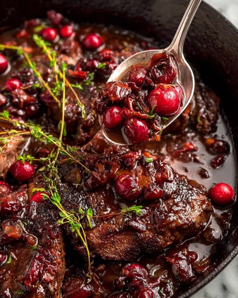 Cranberry Balsamic Roast Beef Recipe