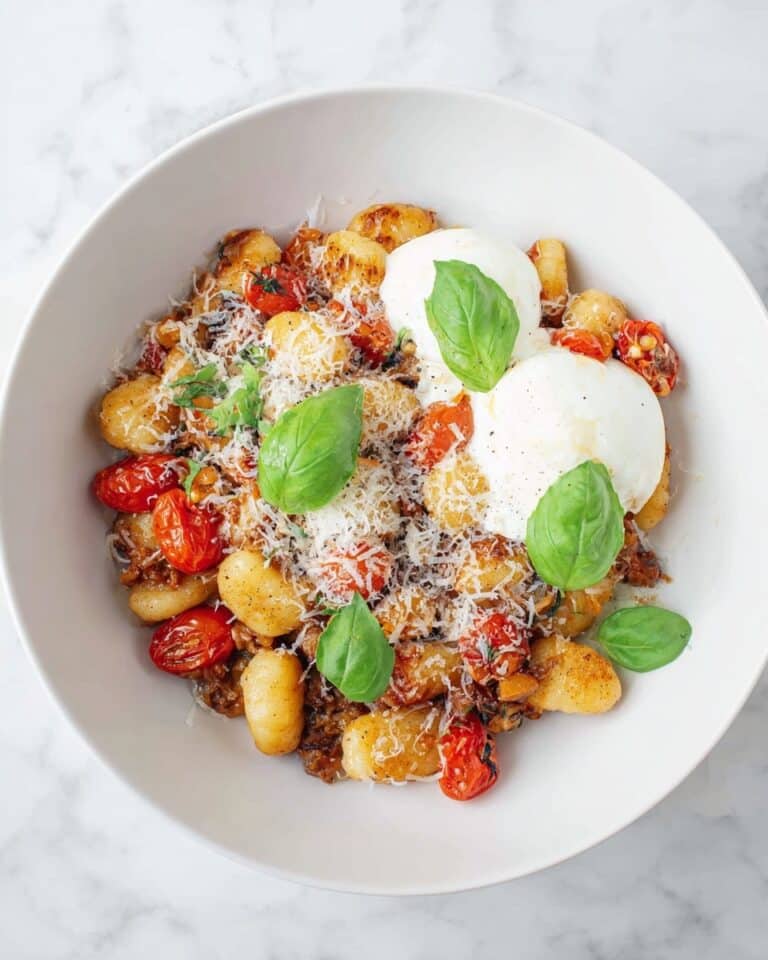 Tomato Basil Gnocchi with Burrata Recipe