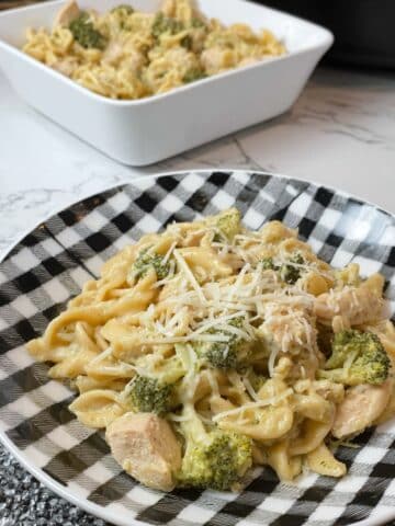 Crockpot Chicken Broccoli Mac and Cheese Recipe