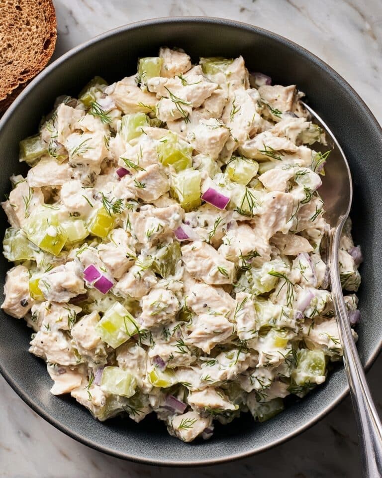 Creamy Tuna Salad with Dill and Fresh Lemon Recipe