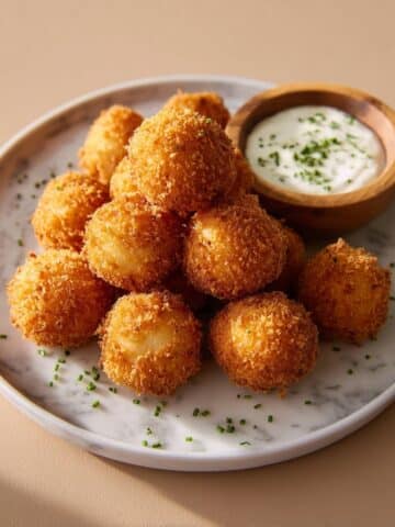 Cheesy Fried Mashed Potato Balls Recipe