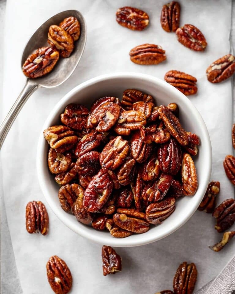 Easy Candied Pecans with Maple Syrup Recipe