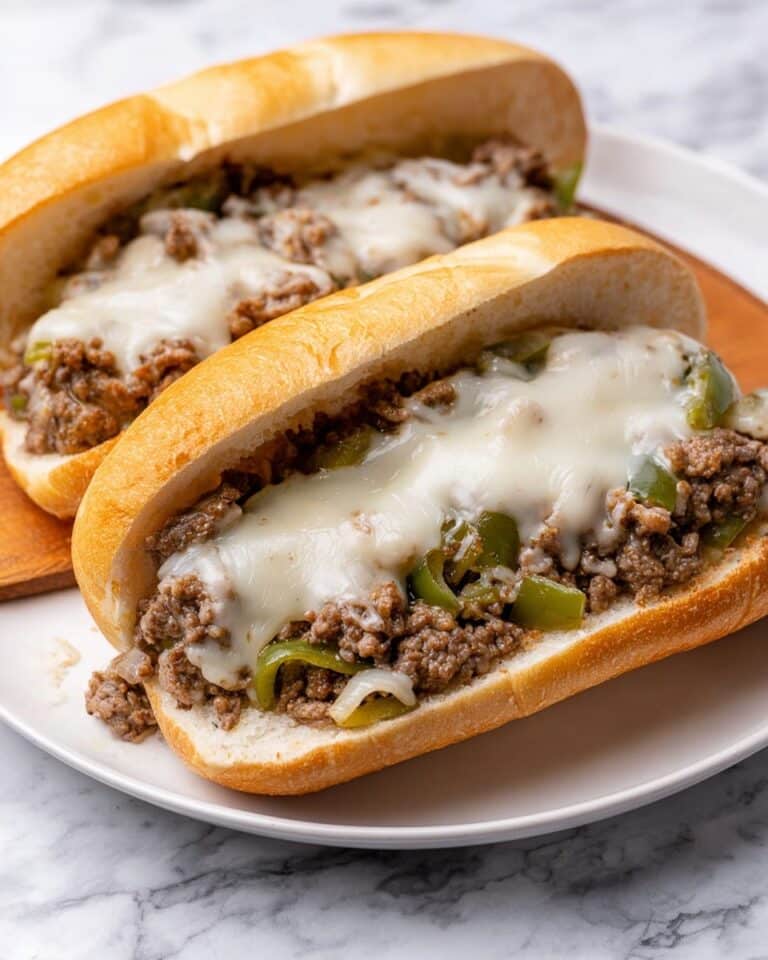 30-Minute Ground Beef Philly Cheesesteak Recipe