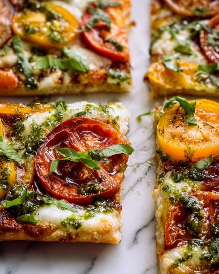Pesto Caprese Puff Pastry Pizza Recipe