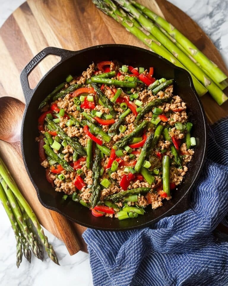 One-Pan Ground Turkey and Asparagus Stir-Fry Recipe
