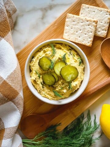 Dill Pickle Hummus Recipe
