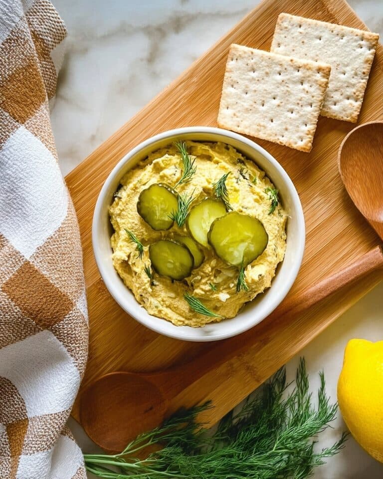Dill Pickle Hummus Recipe