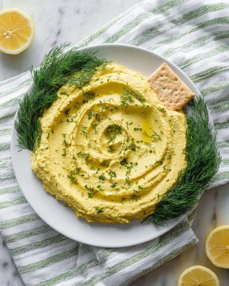 Lemon Dill Hummus Recipe