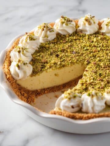 Pistachio and Mascarpone Pie with Pretzel Crust Recipe