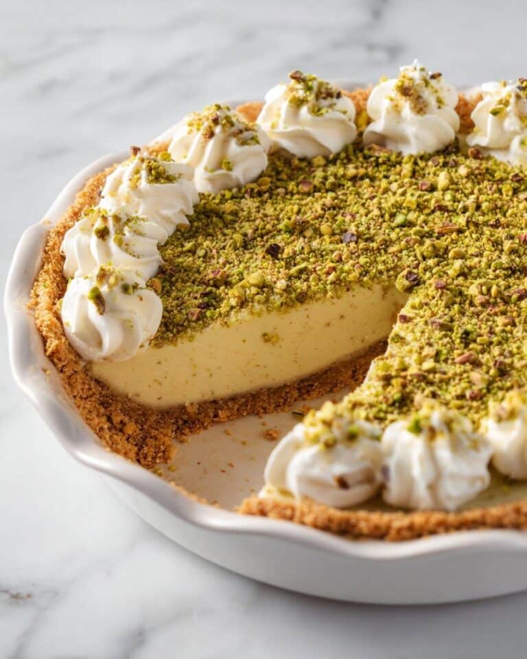 Pistachio and Mascarpone Pie with Pretzel Crust Recipe