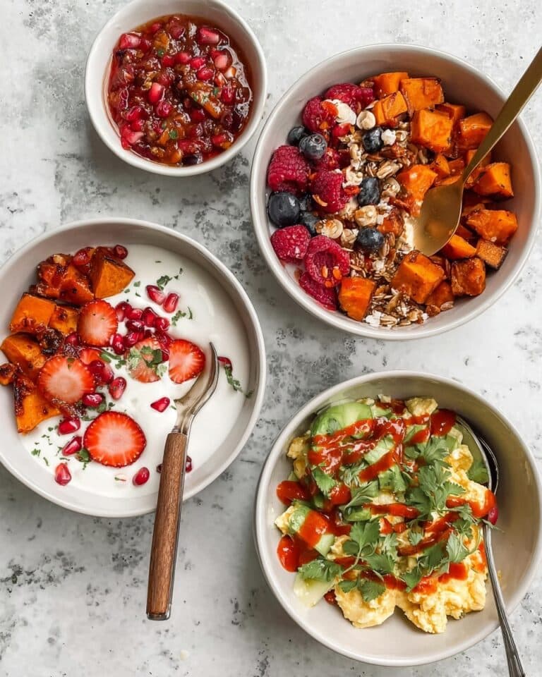 Sweet Potato Breakfast Bowl with Sweet and Savory Variations Recipe
