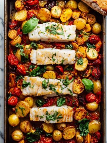 Puttanesca Fish Tray Bake Recipe
