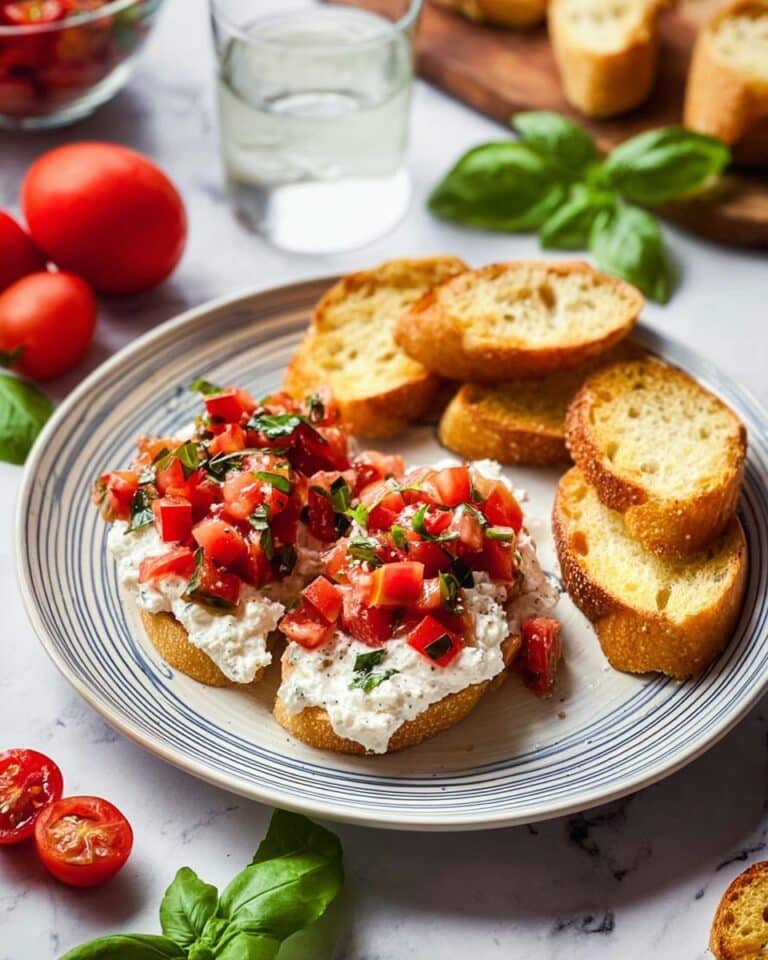 Easy Boursin Bruschetta Dip Recipe