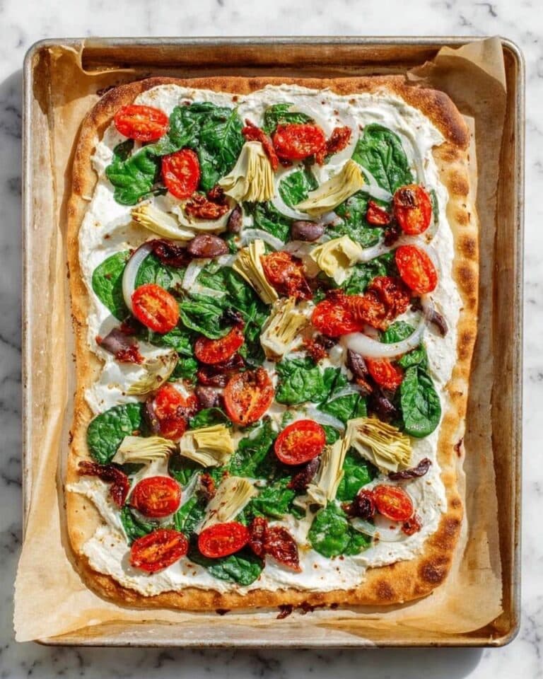 Greek-Style Flatbread Pizza with Artichokes, Spinach, and Feta Recipe