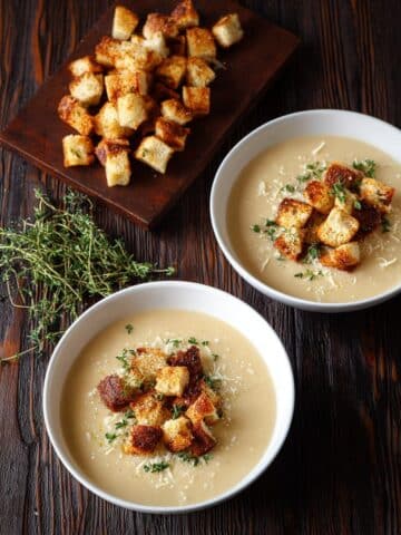 Garlic Bread Soup Recipe