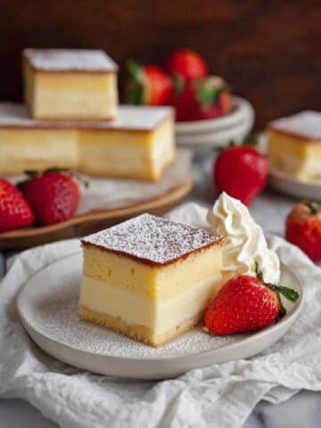 Magic Three Layer Custard Cake (From One Batter) Recipe