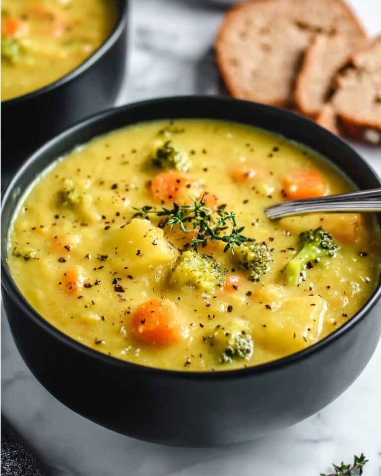 Broccoli Potato Cheese Soup Recipe
