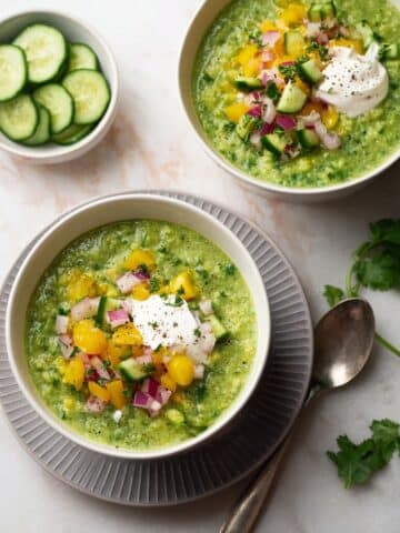 Green Cucumber Gazpacho Recipe
