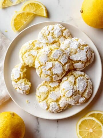 Sourdough Lemon Crinkle Cookies Recipe