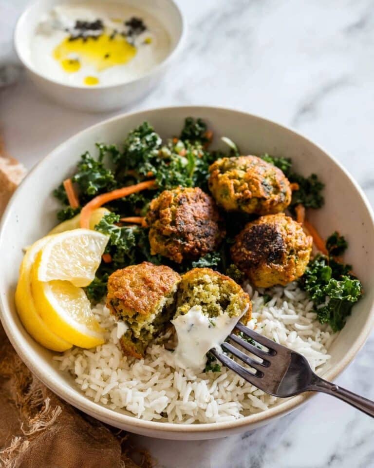 Baked Broccoli Cheese Balls with Lemon Yoghurt Sauce Recipe