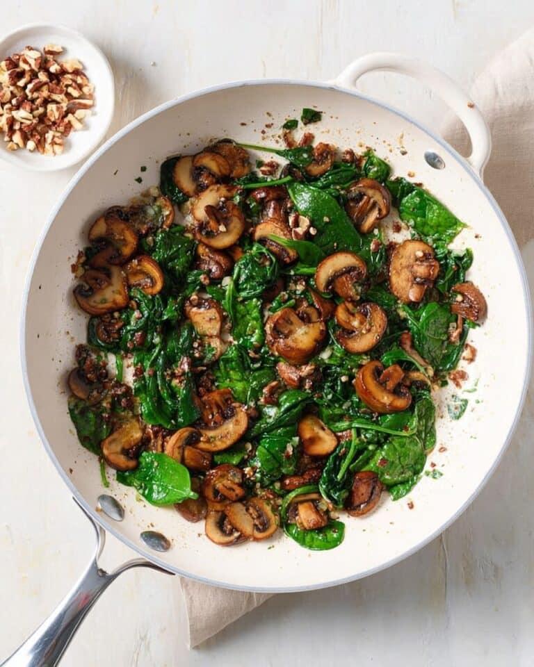 Spinach and Mushroom Smothered Chicken Recipe