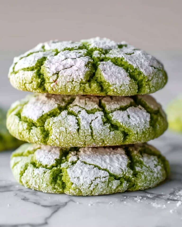 Vegan Grinch Crinkle Cookies Recipe