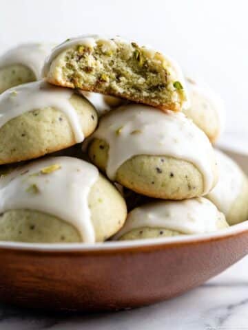 Pistachio Drop Cookies with Brown Butter Icing Recipe