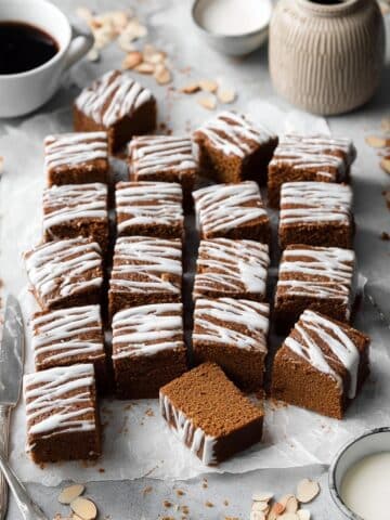 Easy Vegan Sticky Ginger Cake with Lemon Glaze Recipe