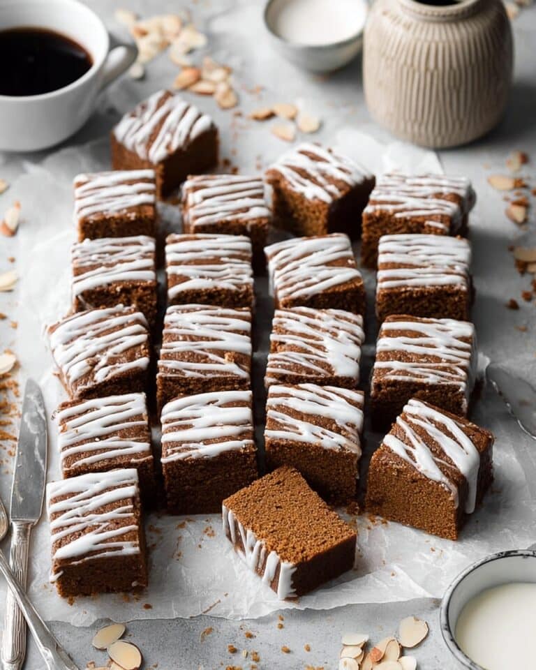 Easy Vegan Sticky Ginger Cake with Lemon Glaze Recipe