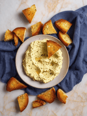 Pepperoncini Dip with Bagel Chips Recipe